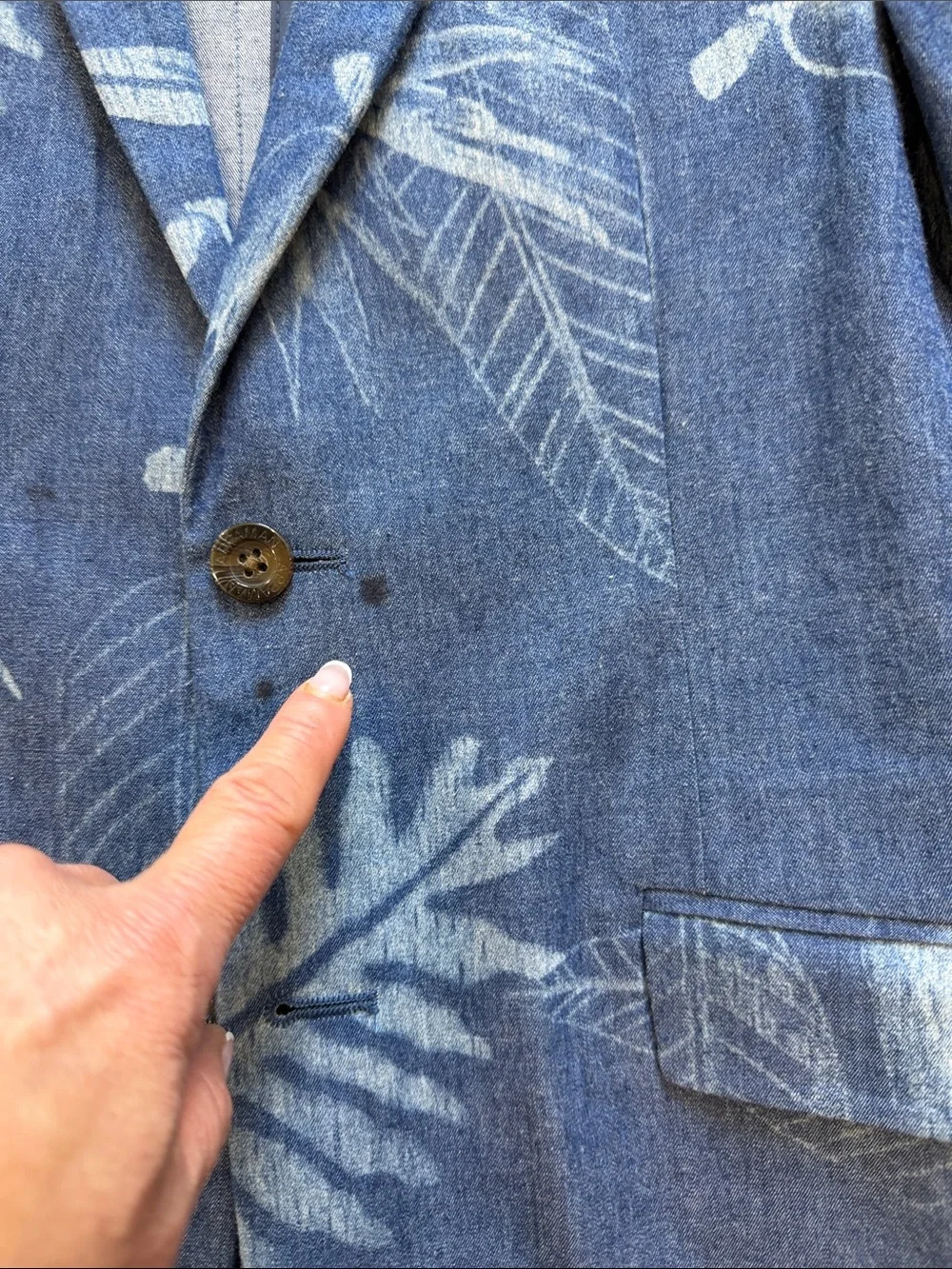 Appaman Blue Floral Print Kids Blazer